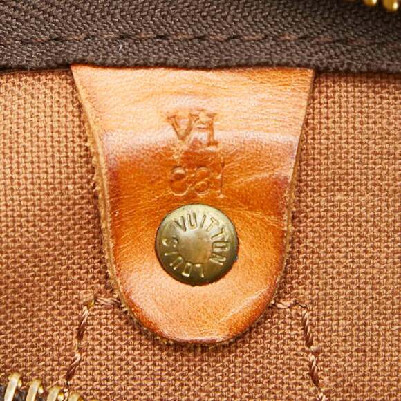 Louis Vuitton Monogram Speedy 30 Handbag/Mini Boston Bag M41526 Brown Leather... - Picture 13 of 13